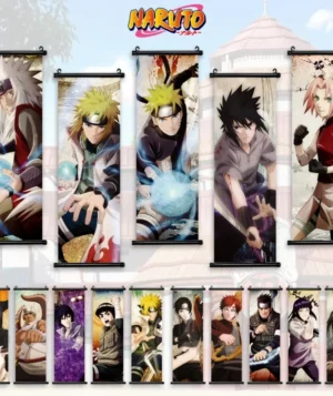 Naruto wall art scroll decor anime fans