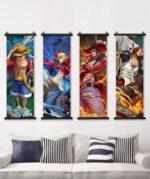 One Piece wall art scroll decor anime fans