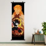 custom wall art scroll anime